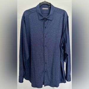 Cremieux casual long sleeve dress shirt blue Size XXL.